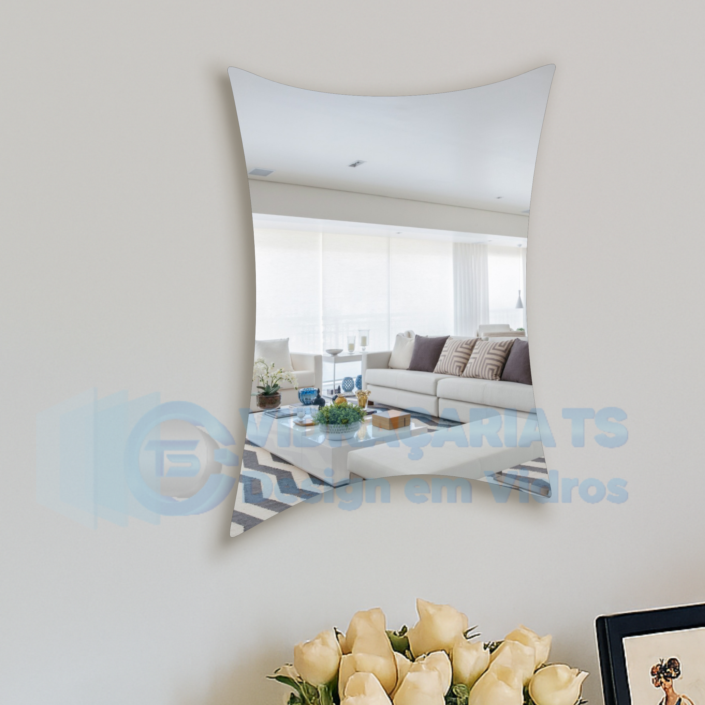 Espelho 4 Cantos Meia Lua – Cebrace