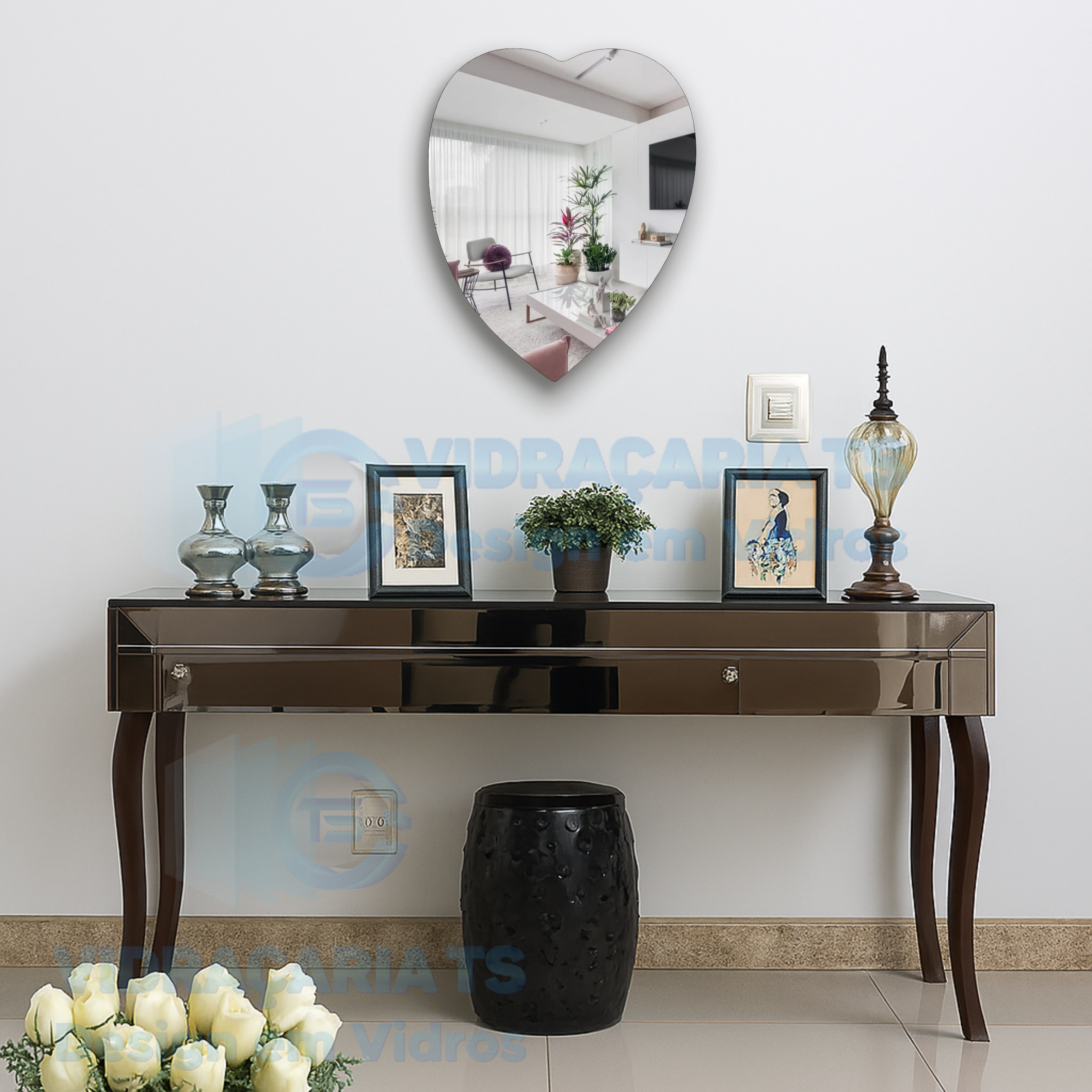 Espelho Formato Coração – Cebrace